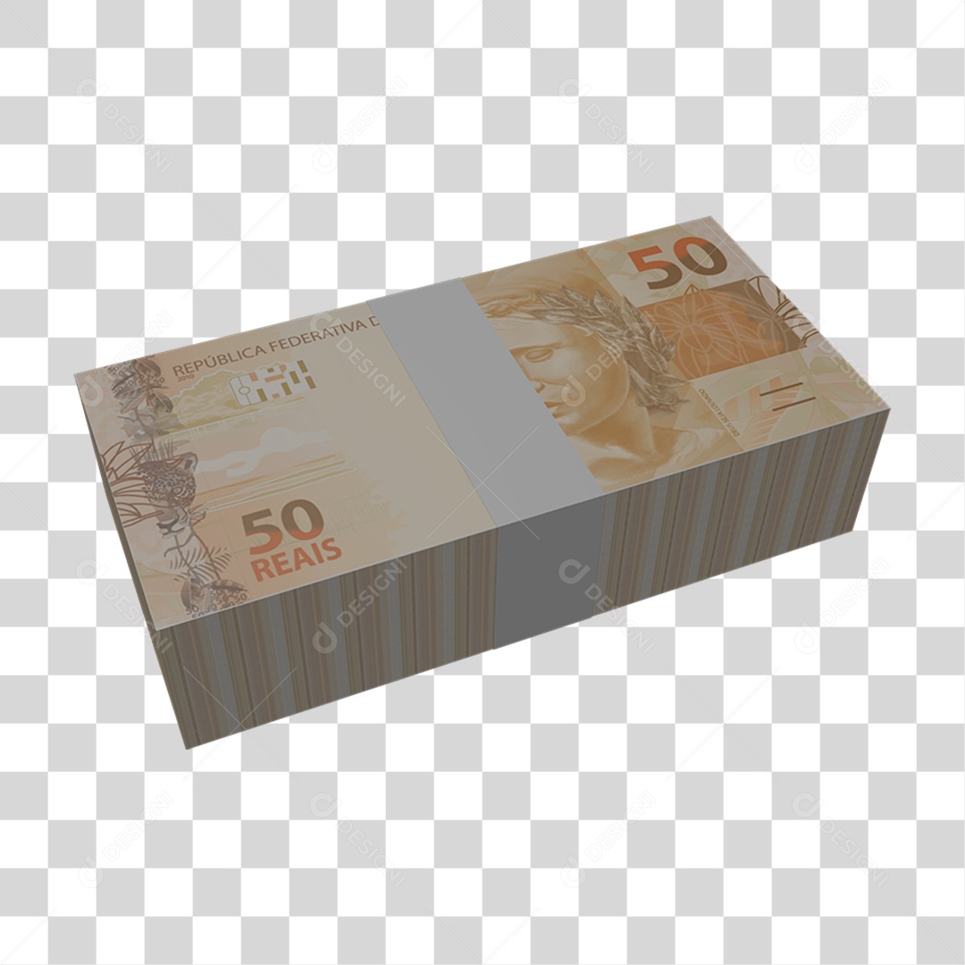 Dinheiro Notas Cédulas 50 Reais PNG Transparente