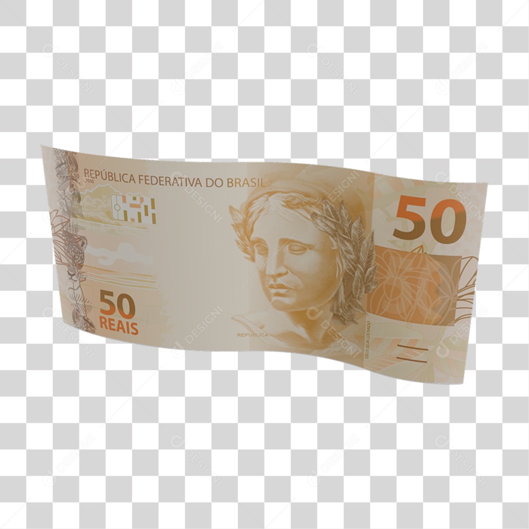 Dinheiro Nota Cédula 50 Reais PNG Transparente