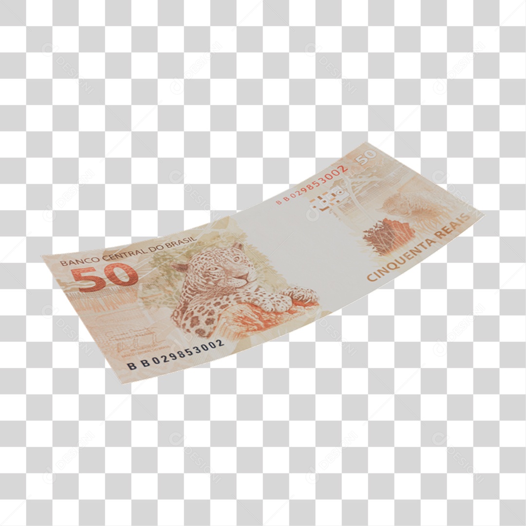 Dinheiro Nota Cédula 50 Reais PNG Transparente
