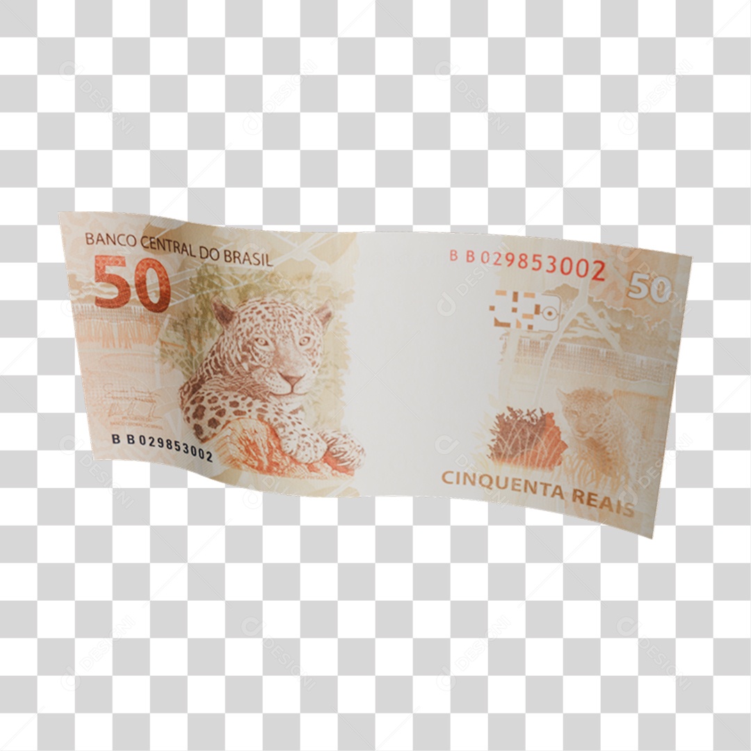 Dinheiro Nota Cédula 50 Reais PNG Transparente