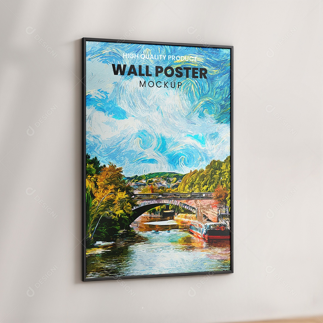 Mockup Galeria de Arte PSD Editável