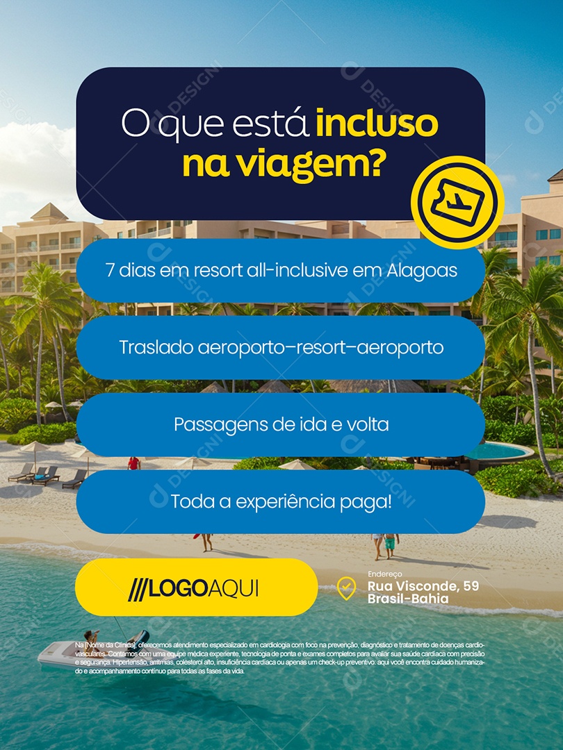 Sorteio Pais Agência de Viagens O Que Está Incluso Social Media PSD Editável