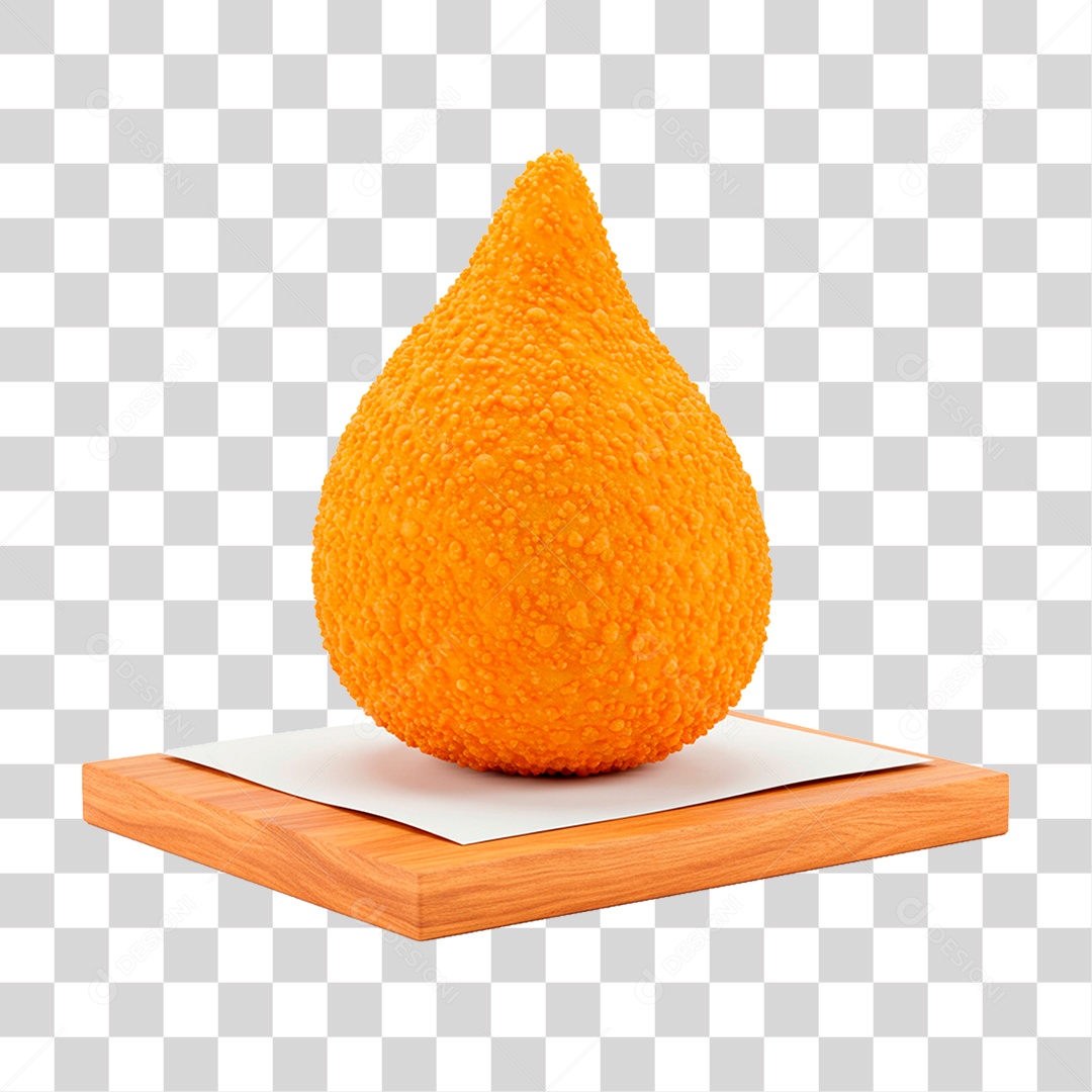 Coxinha Sobre Tábua PNG Transparente