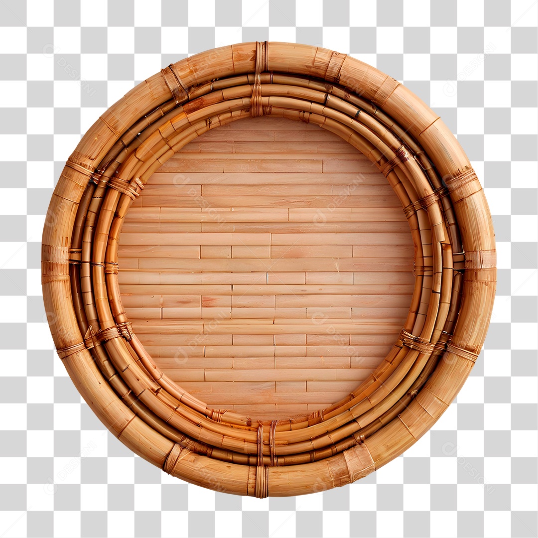 Círculo de Bambu PNG Transparente