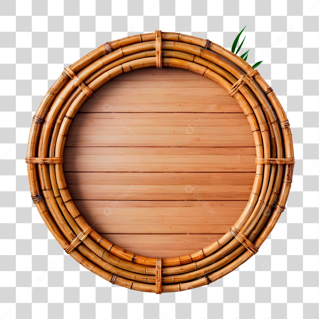 Círculo de Bambu PNG Transparente