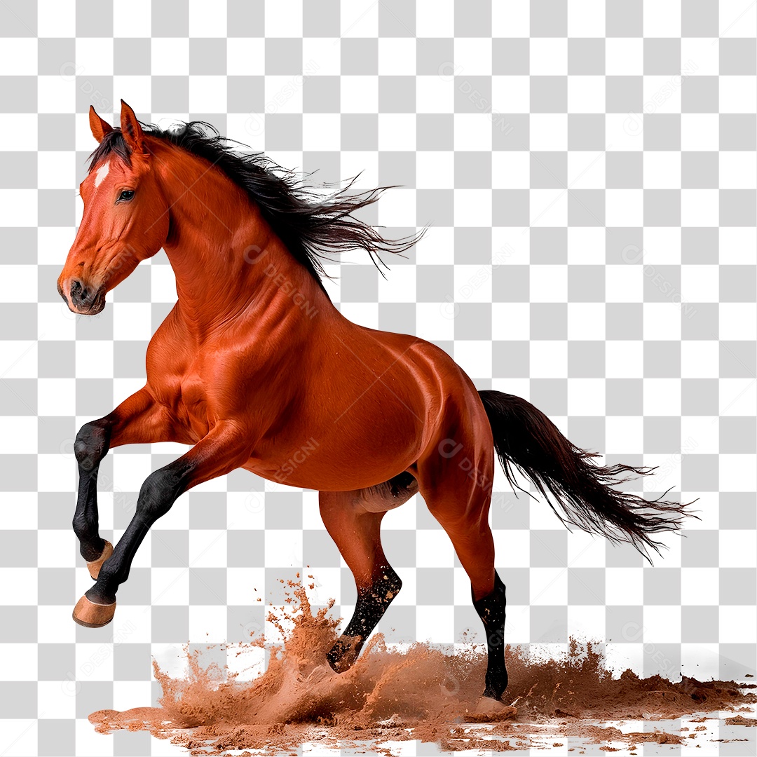 Cavalo Castanho PNG Transparente