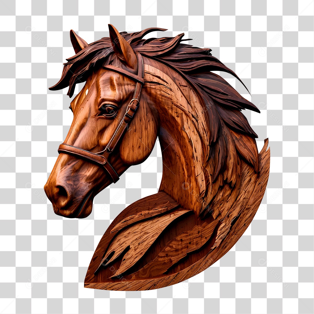 Cavalo de Madeira PNG Transparente
