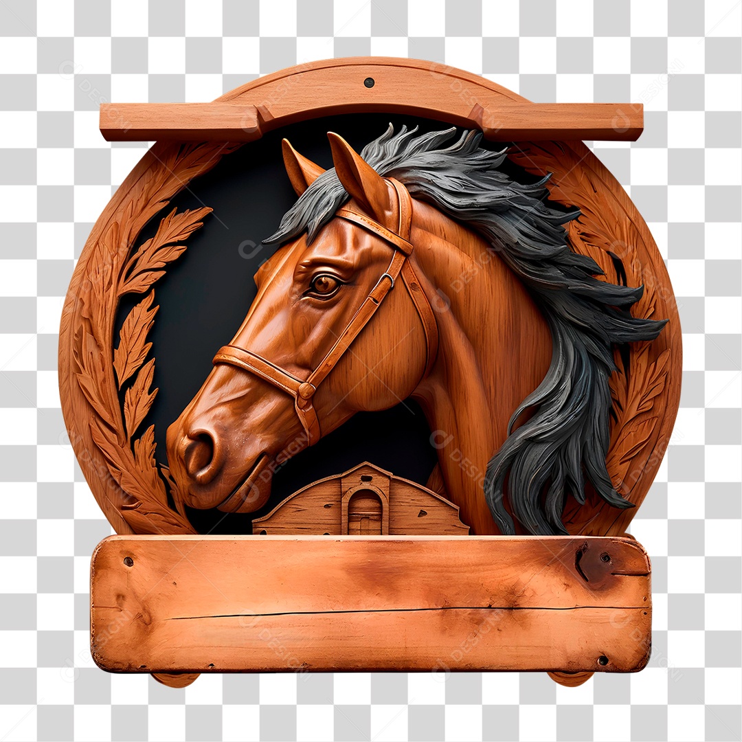 Cavalo de Madeira PNG Transparente
