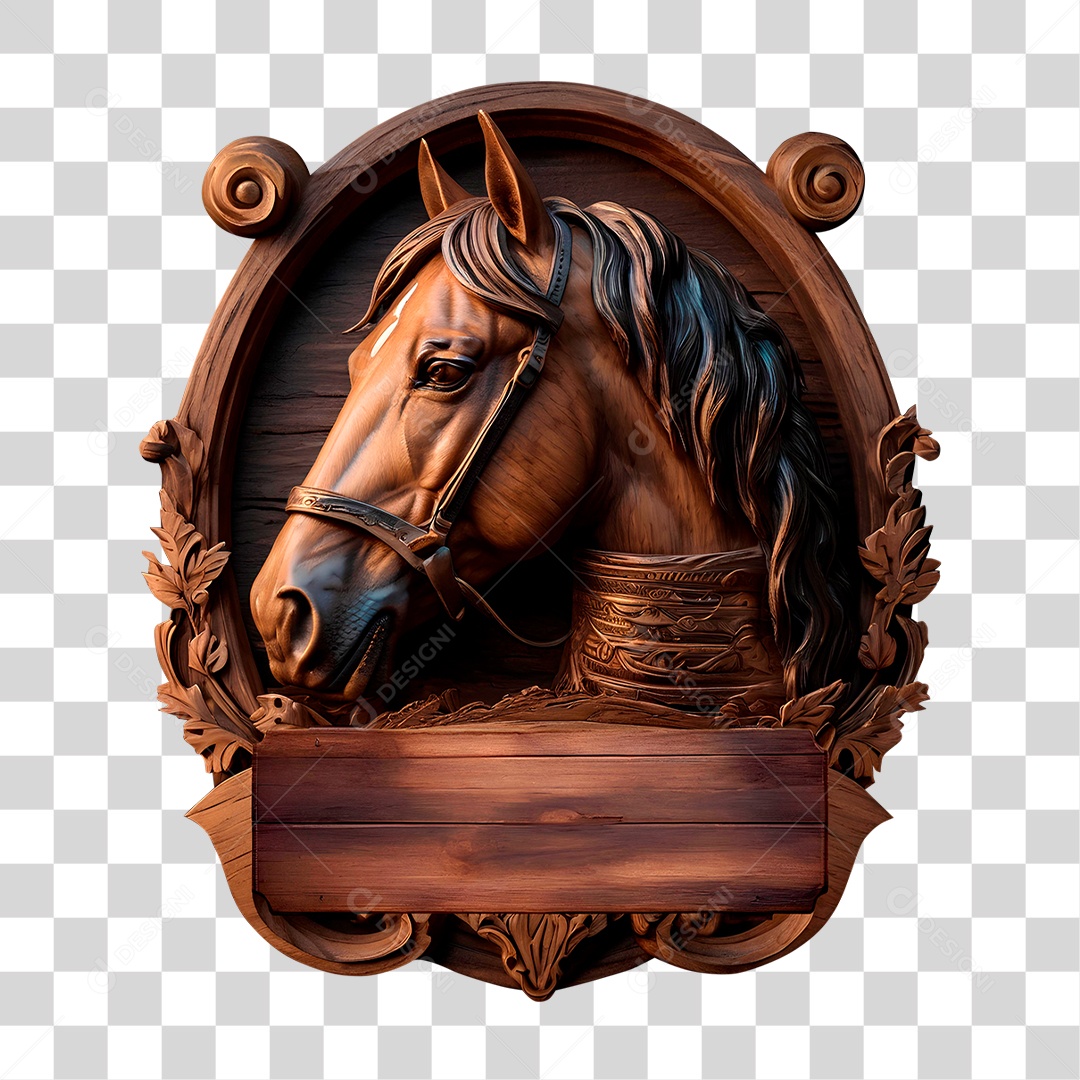 Cavalo de Madeira PNG Transparente