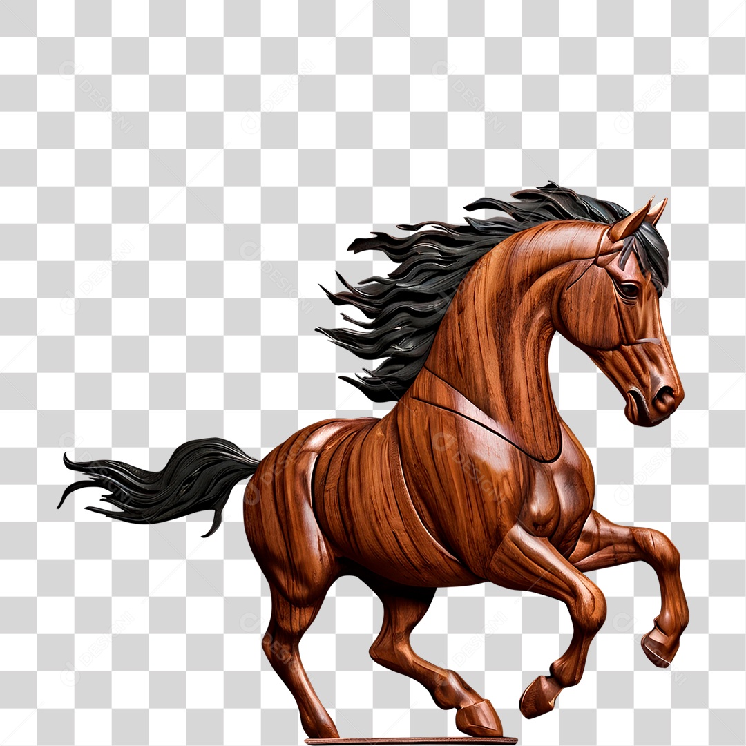 Cavalo de Madeira PNG Transparente