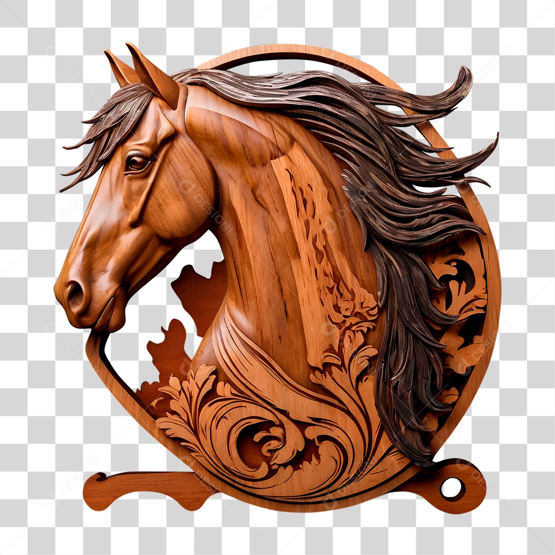 Cavalo de Madeira PNG Transparente