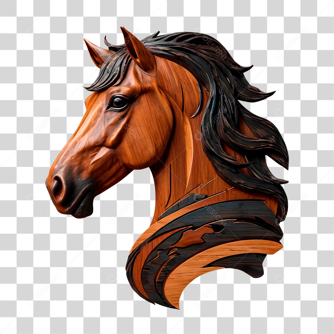 Cavalo de Madeira PNG Transparente