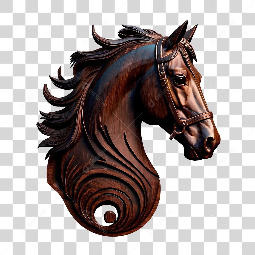 Cavalo de Madeira PNG Transparente