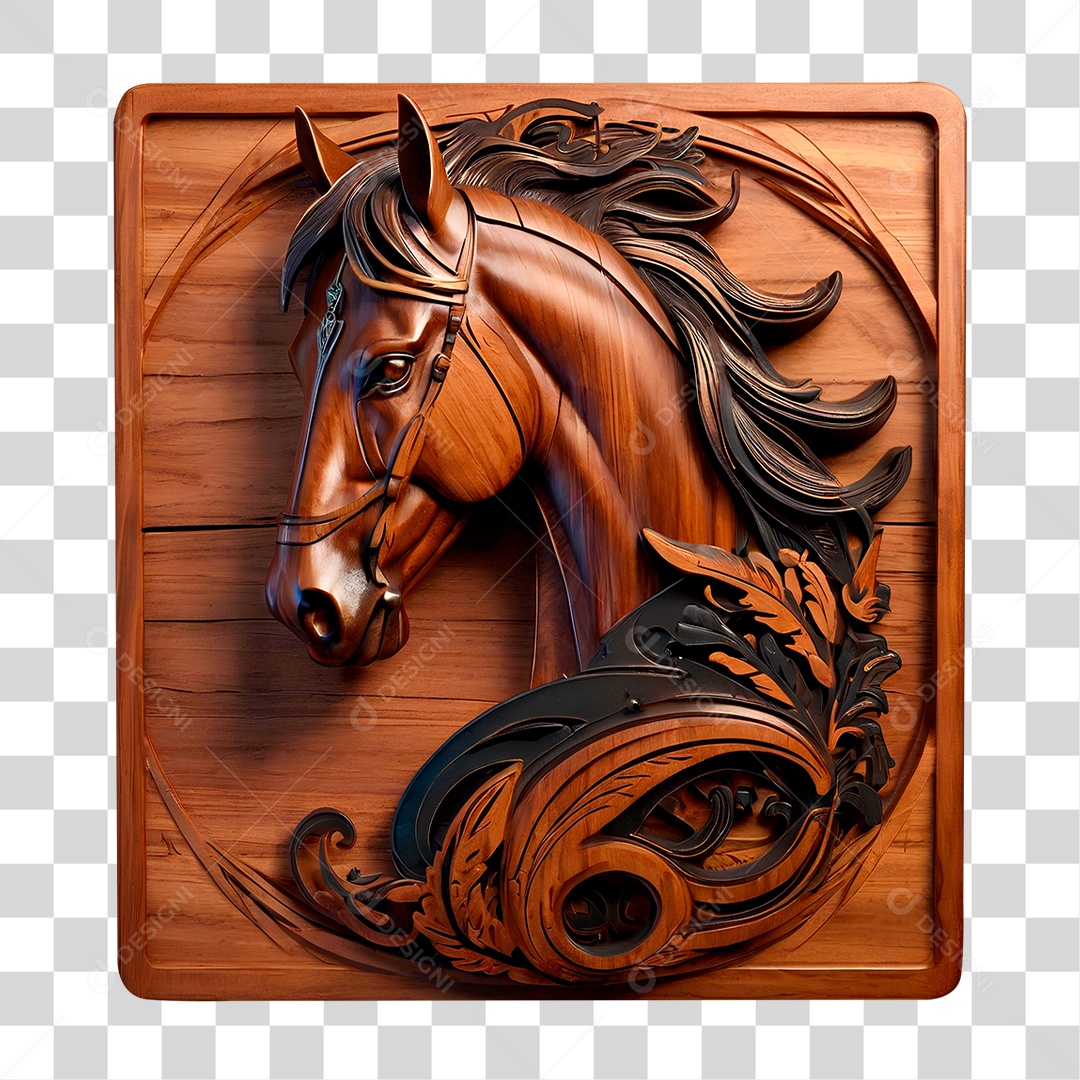 Cavalo de Madeira PNG Transparente