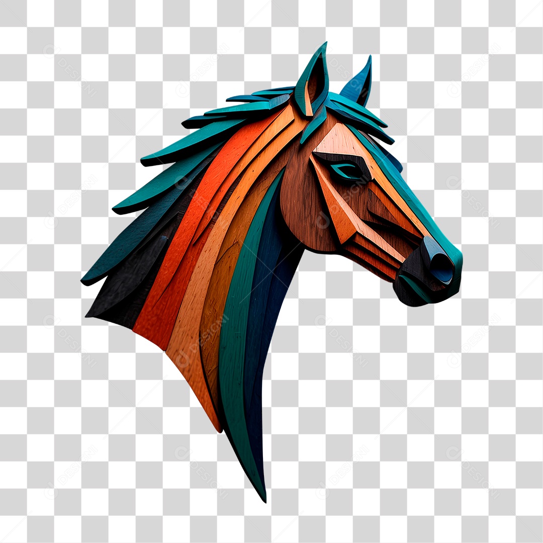 Cavalo de Madeira PNG Transparente