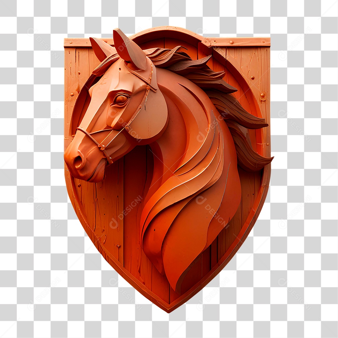 Cavalo de Madeira PNG Transparente