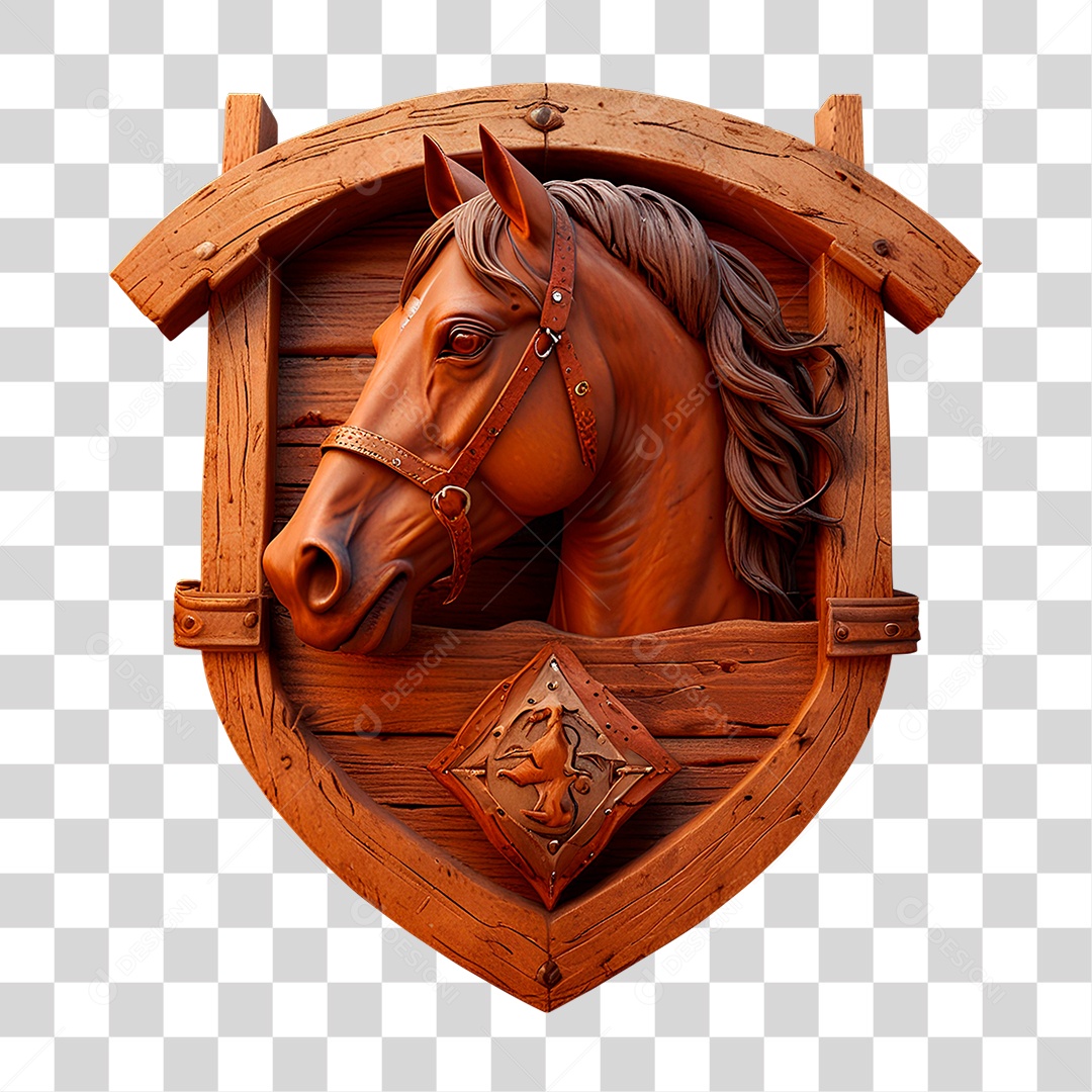 Cavalo de Madeira PNG Transparente