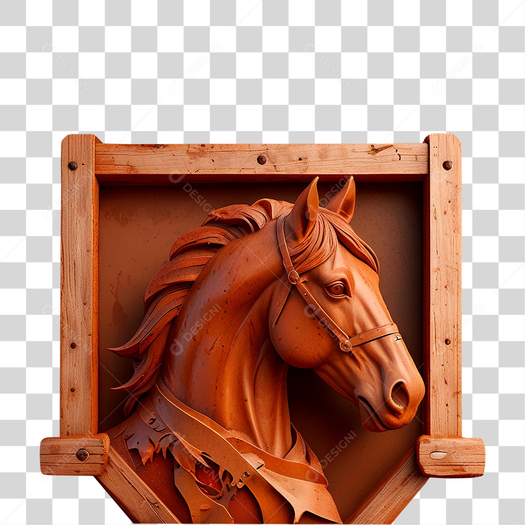 Cavalo de Madeira PNG Transparente