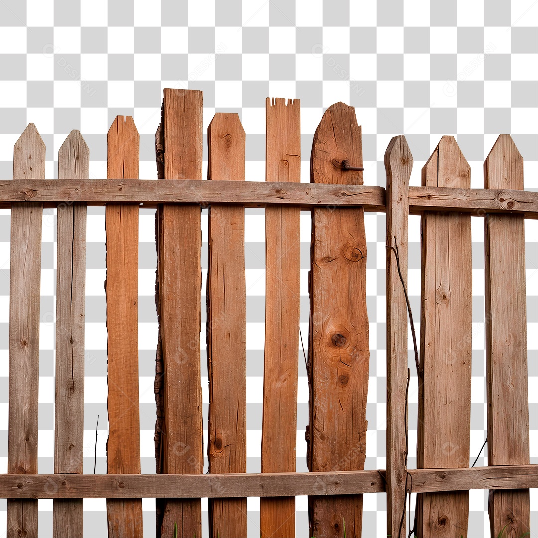 Cerca de Madeira PNG Transparente