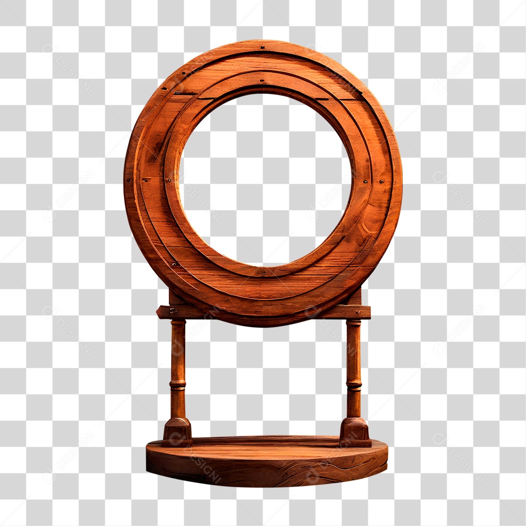 Painel de Madeira PNG Transparente