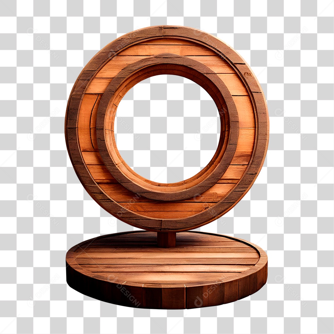 Painel de Madeira PNG Transparente