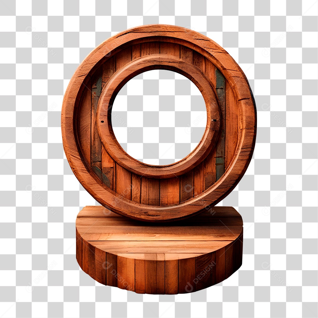 Painel de Madeira PNG Transparente