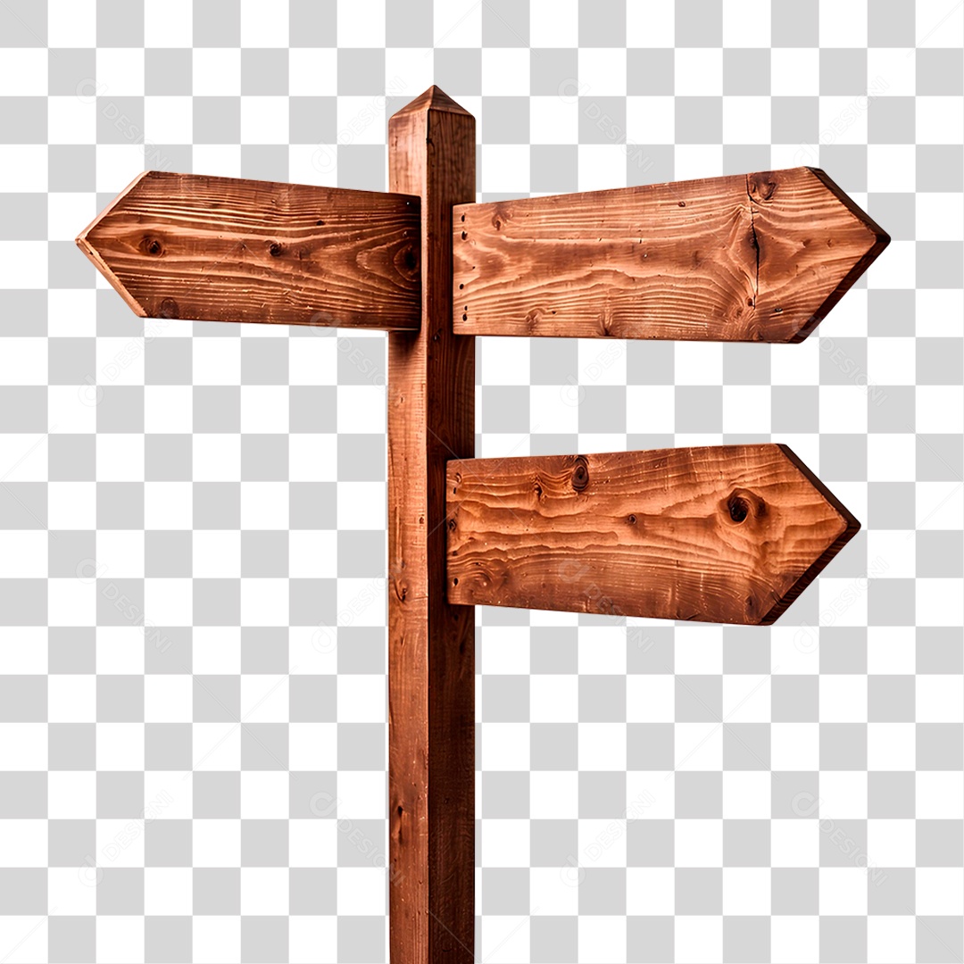 Placa de Madeira PNG Transparente