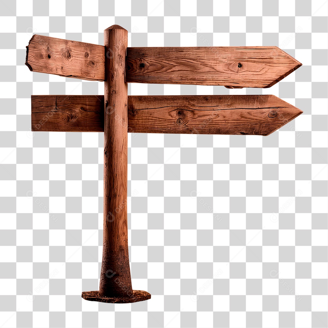 Placa de Madeira PNG Transparente