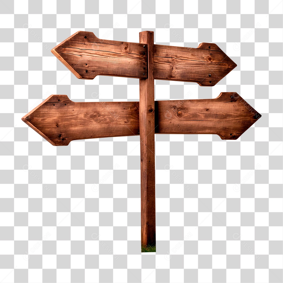 Placa de Madeira PNG Transparente