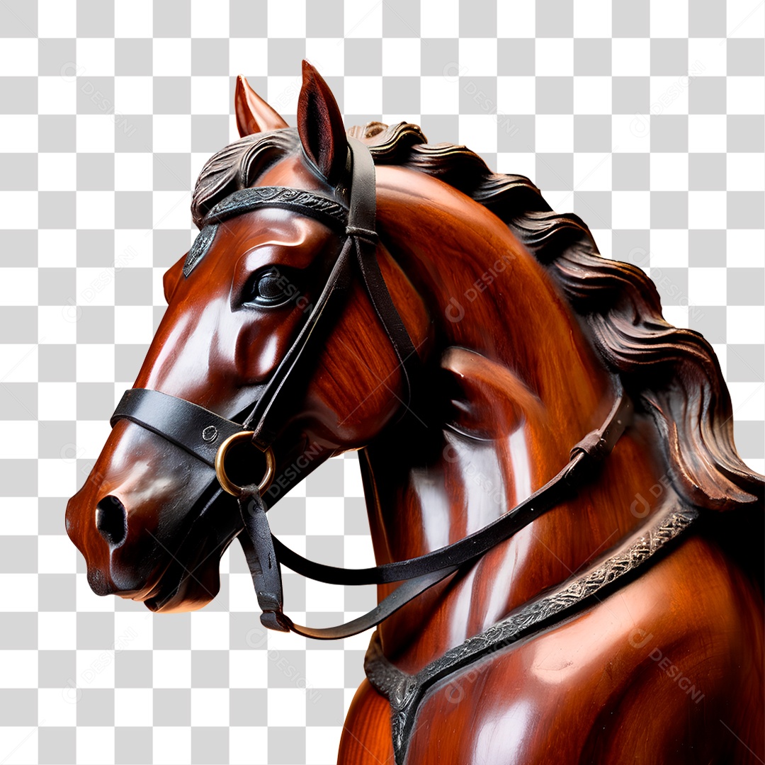 Cavalo de Madeira PNG Transparente