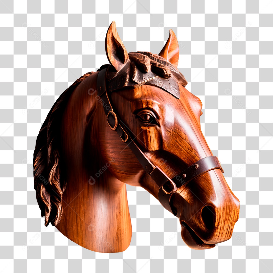 Cavalo de Madeira PNG Transparente