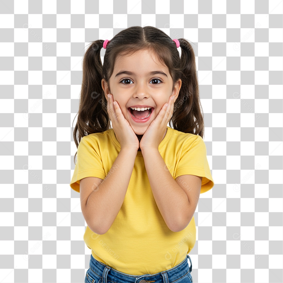 Criança Fazendo Pose para Fotos PNG Transparente