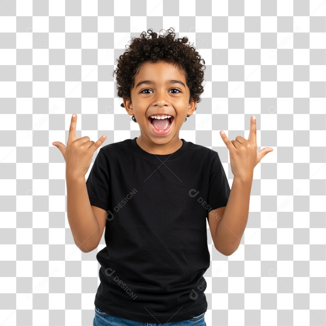 Criança Fazendo Pose para Fotos PNG Transparente