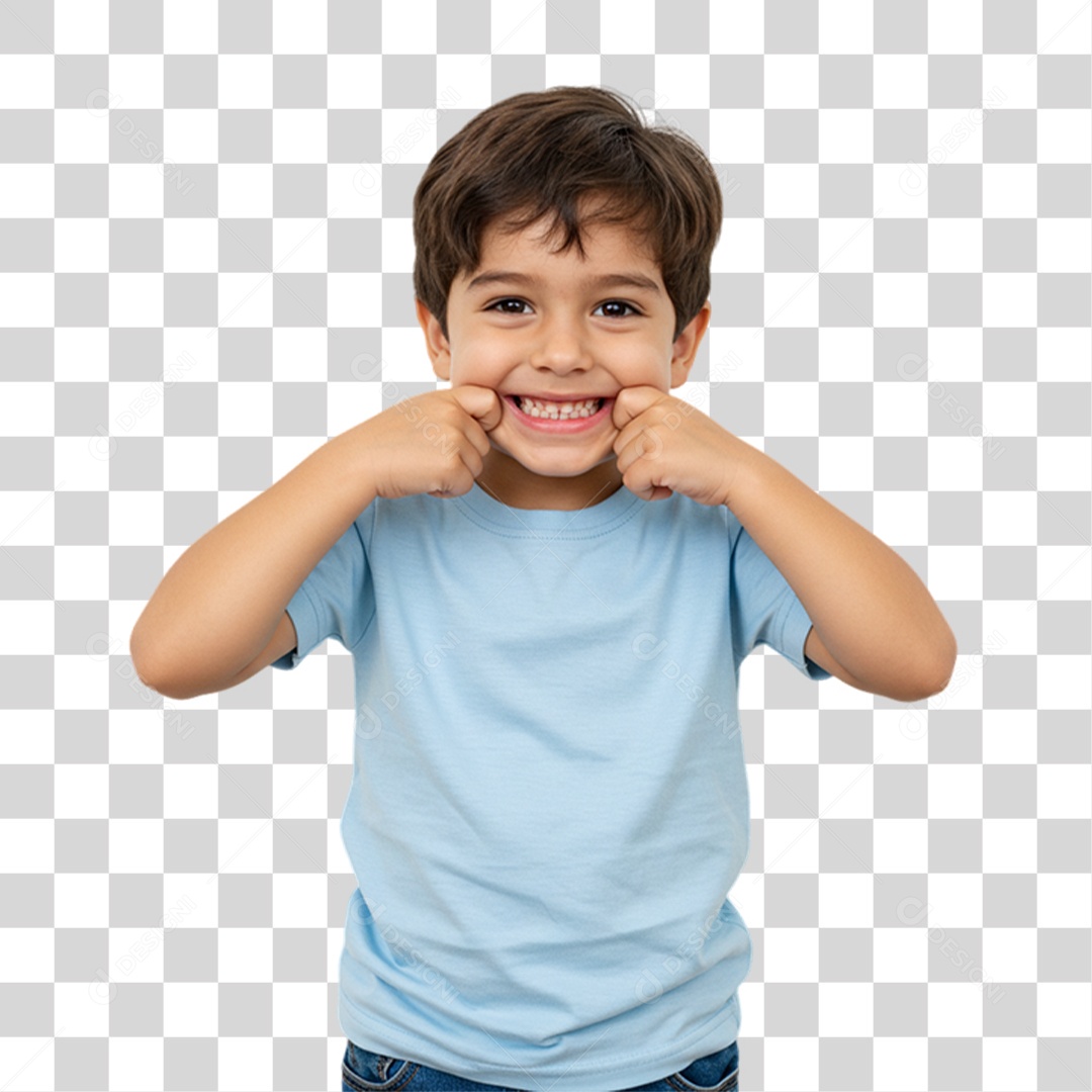 Criança Fazendo Pose para Fotos PNG Transparente