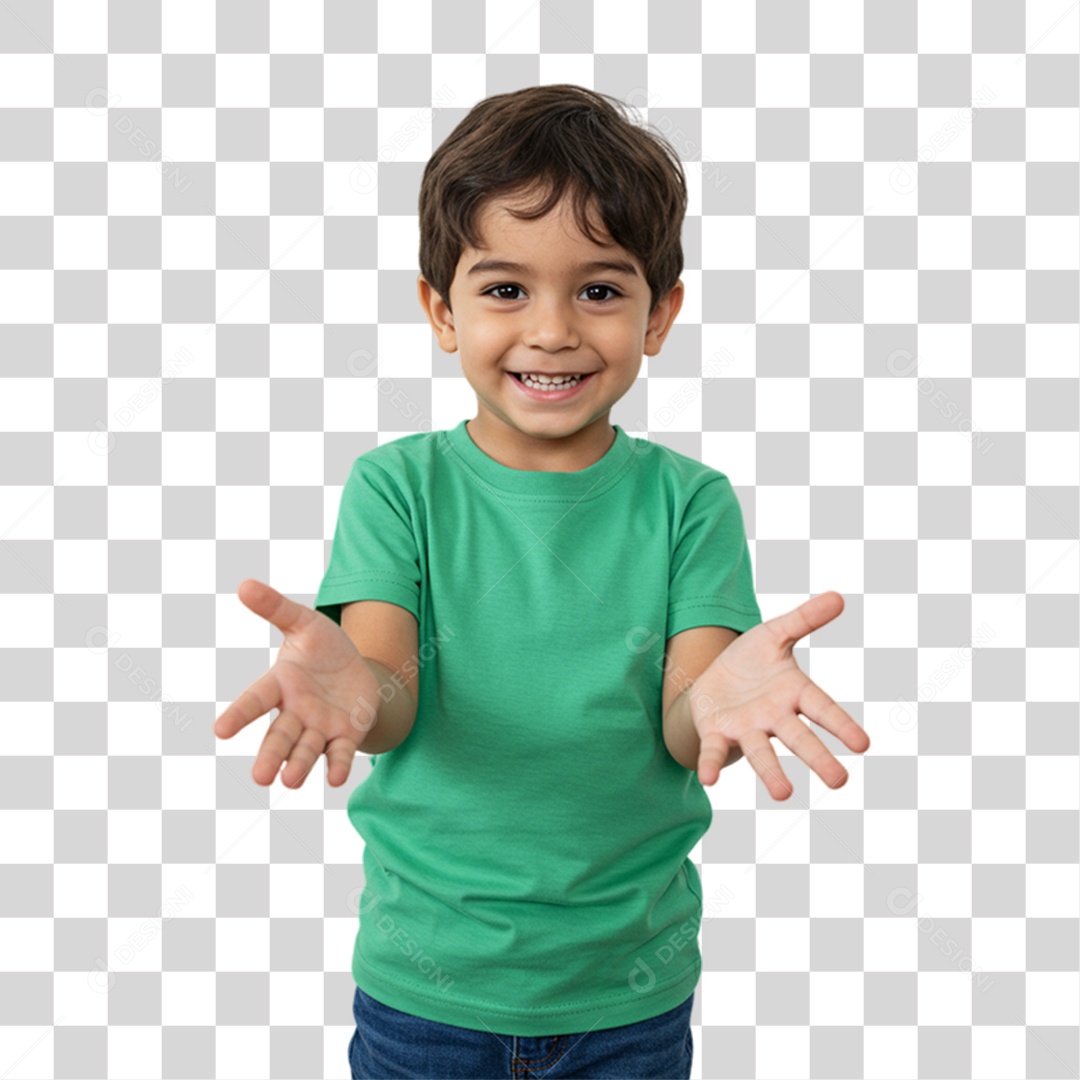 Criança Fazendo Pose para Fotos PNG Transparente