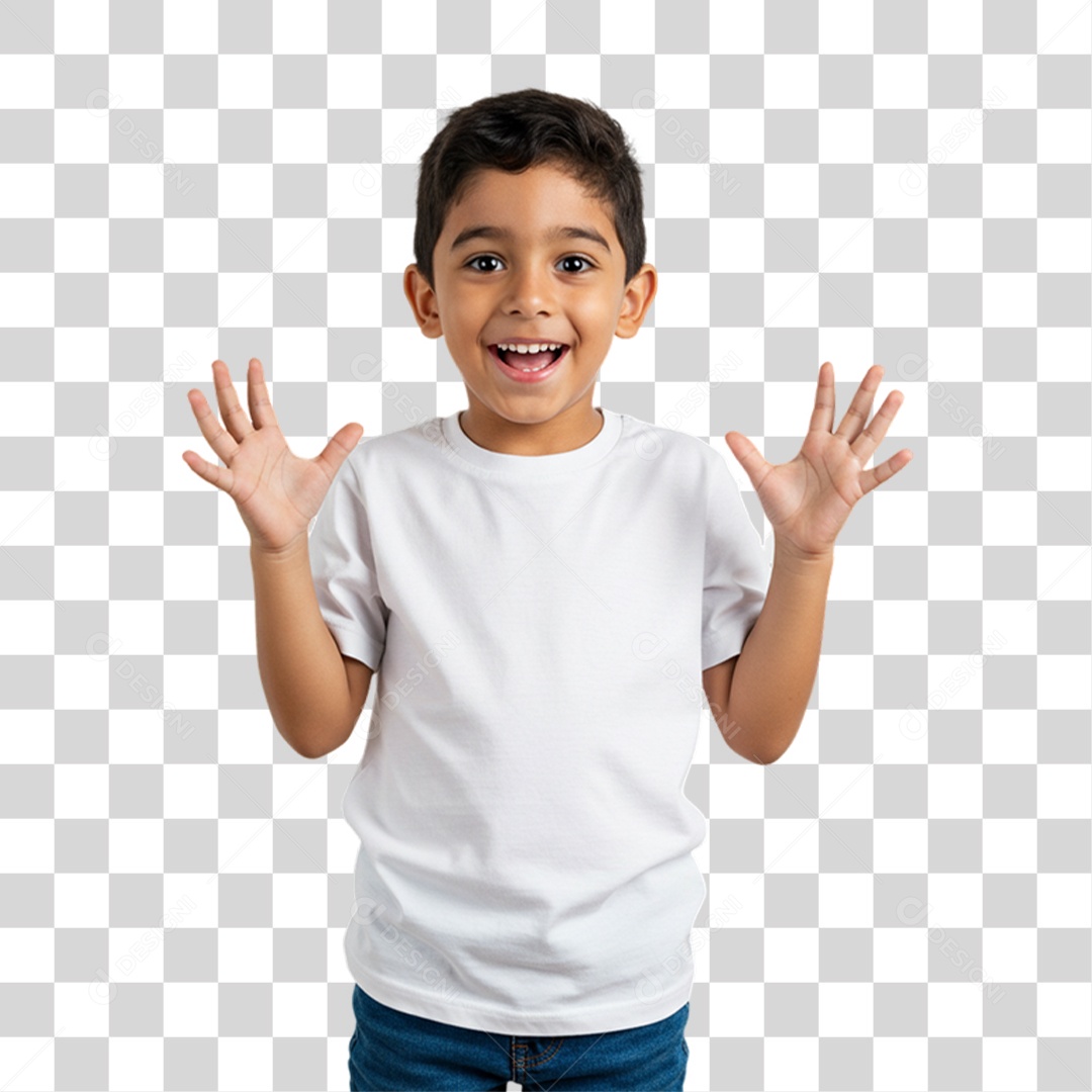 Criança Fazendo Pose para Fotos PNG Transparente