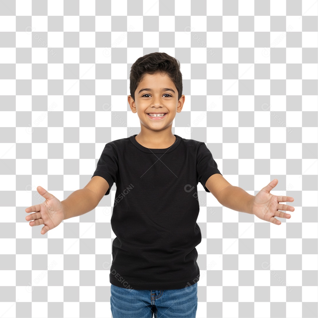 Criança Fazendo Pose para Fotos PNG Transparente