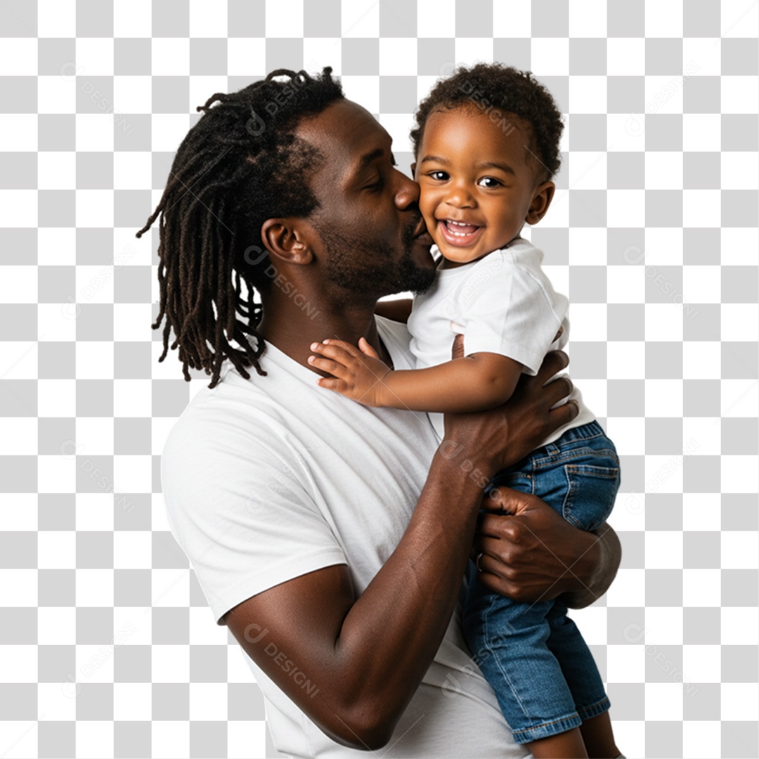 Pai com seu Filho PNG Transparente