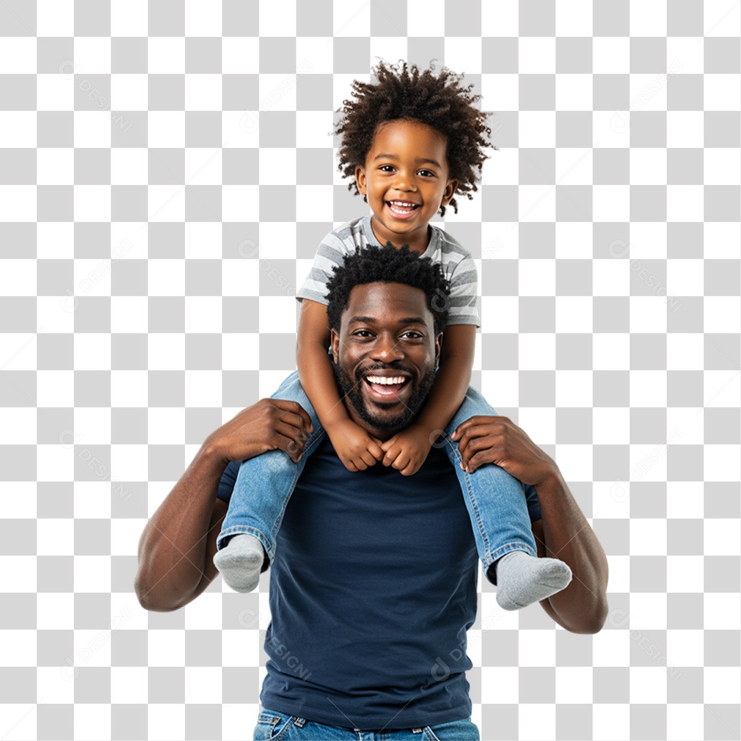 Pai com seu Filho PNG Transparente