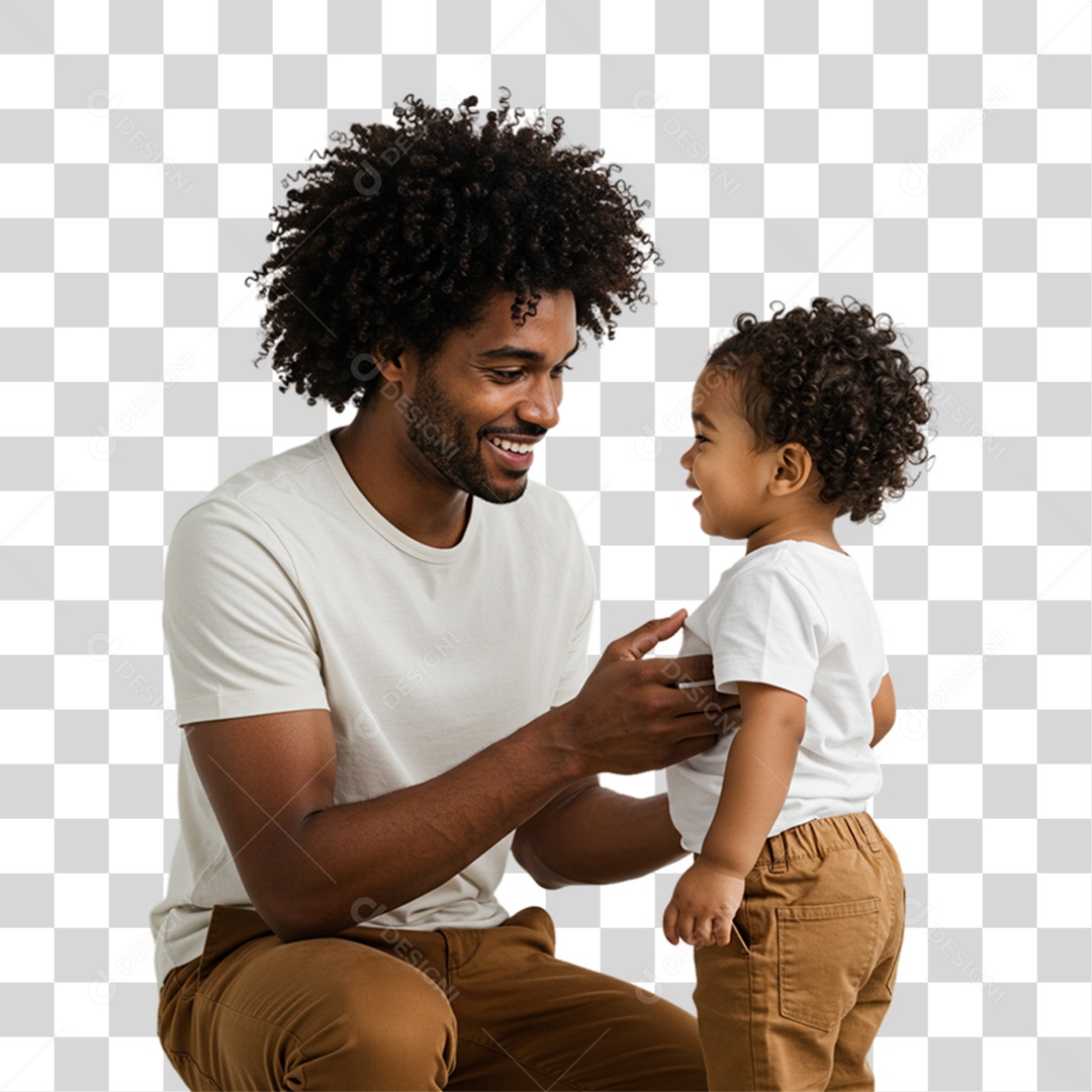 Pai com sua Filha PNG Transparente