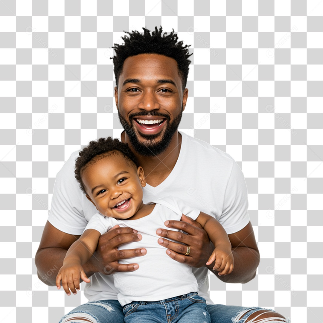 Pai com seu Filho PNG Transparente