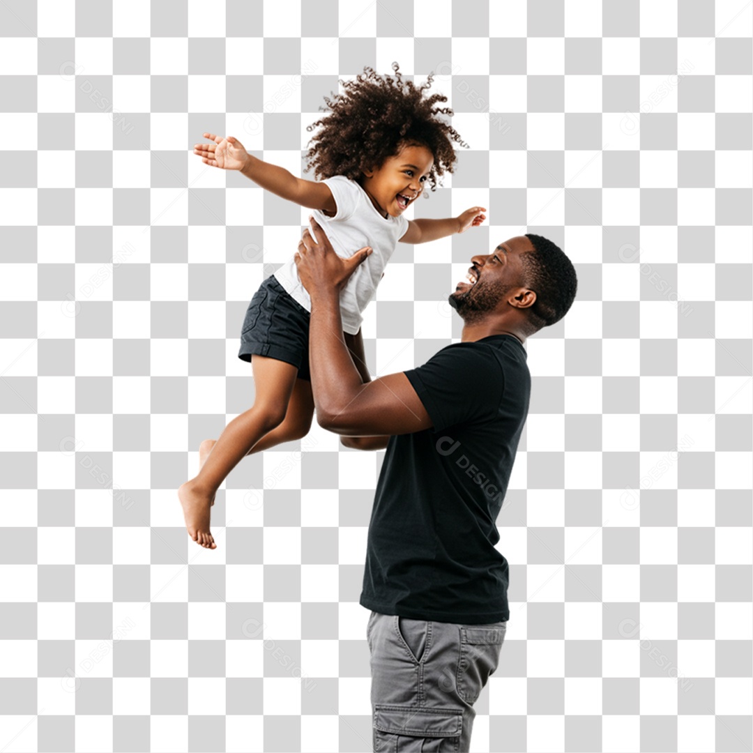 Pai com sua Filha PNG Transparente