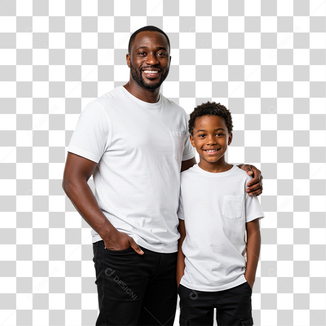 Pai com seu Filho PNG Transparente