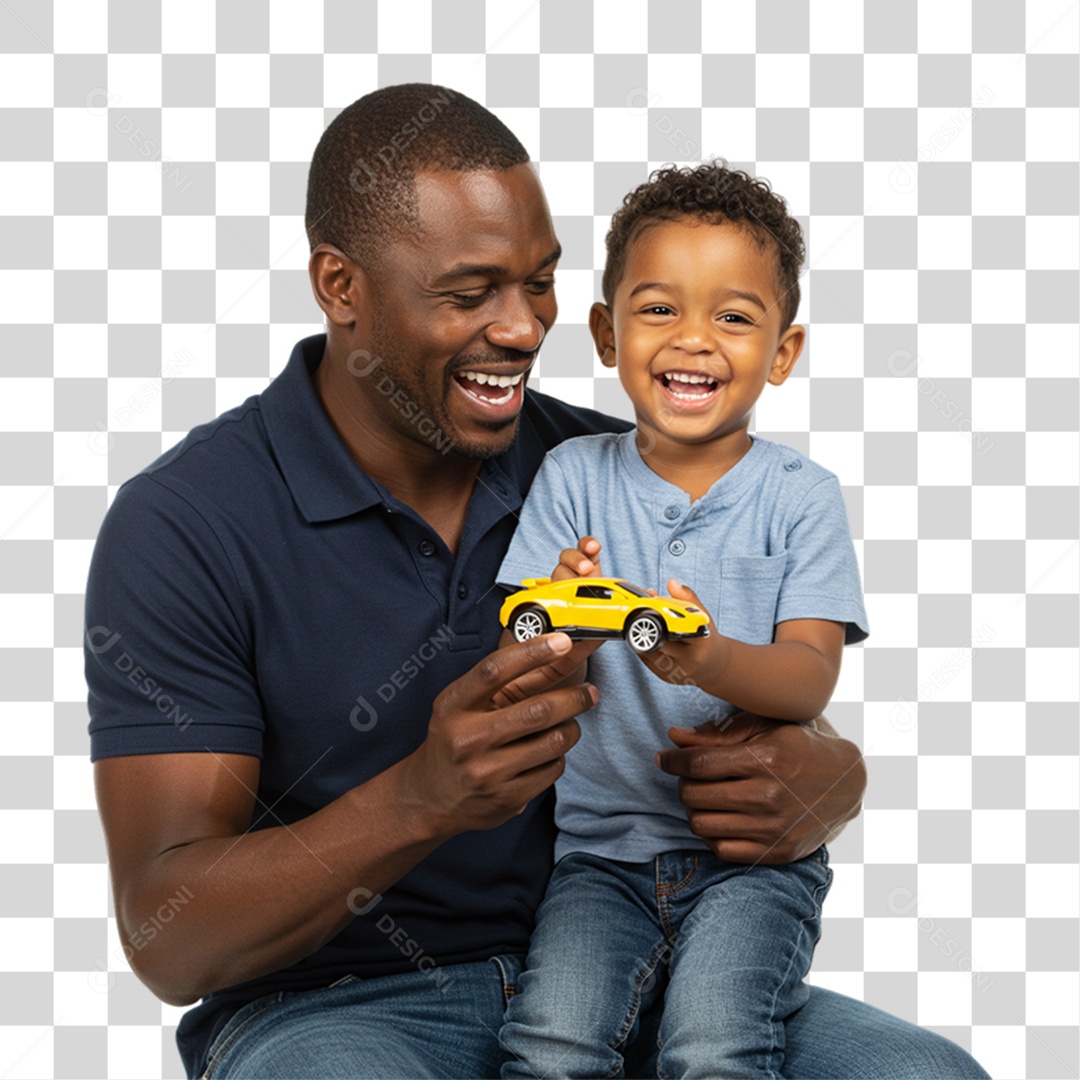 Pai com seu Filho PNG Transparente