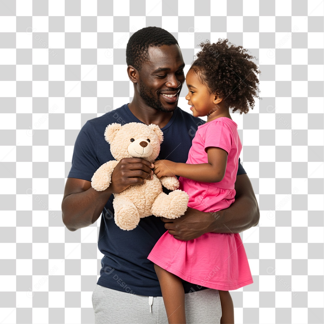 Pai com sua Filha PNG Transparente