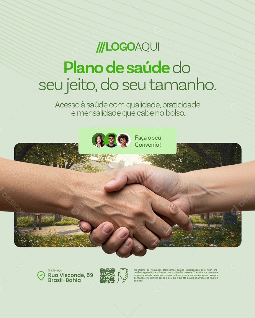 Convênio Médico Plano de Saúde Social Media PSD Editável