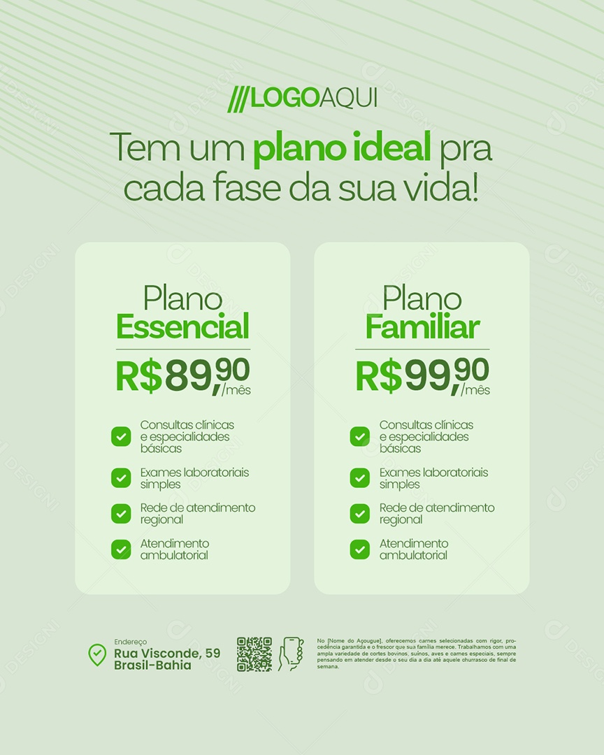 Convênio Médico Tem um Plano Ideal pra Cada Fase da Sua Vida Social Media PSD Editável