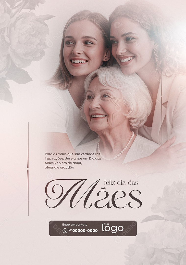 Feliz Dia das Mães Social Media PSD Editável