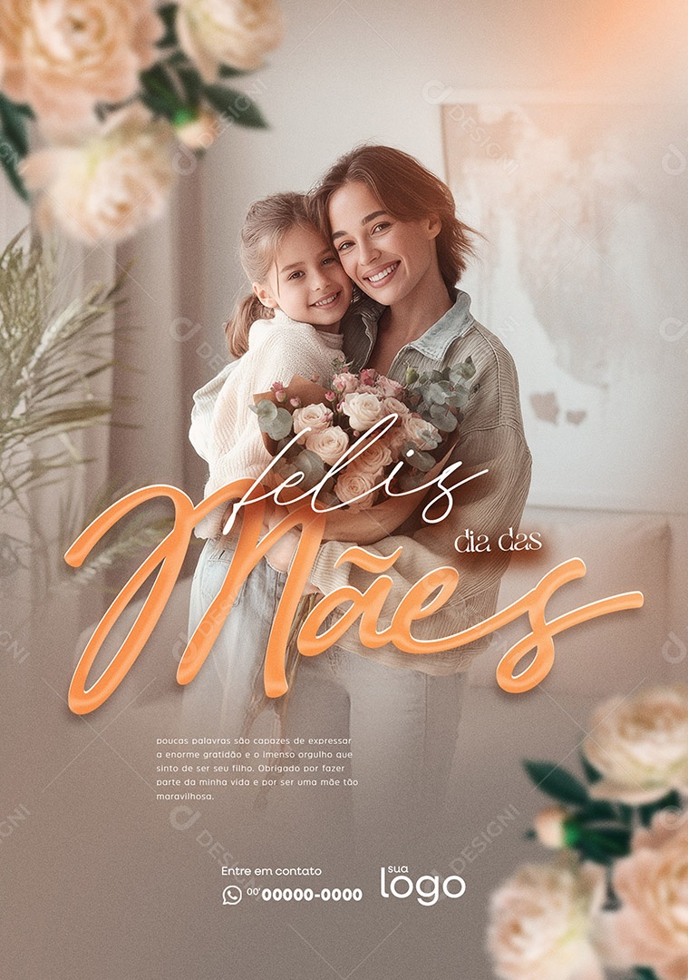 Feliz Dia das Mães Social Media PSD Editável