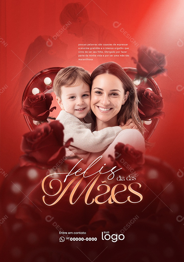 Feliz Dia das Mães Social Media PSD Editável